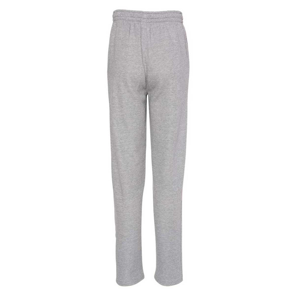 Russell Athletic Men's Medium Grey Heather Cotton Rich Open Bottom Sweatpants