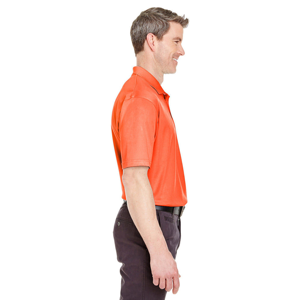 UltraClub Men's Orange Cool & Dry Sport Polo