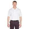 UltraClub Men's White Cool & Dry Sport Polo