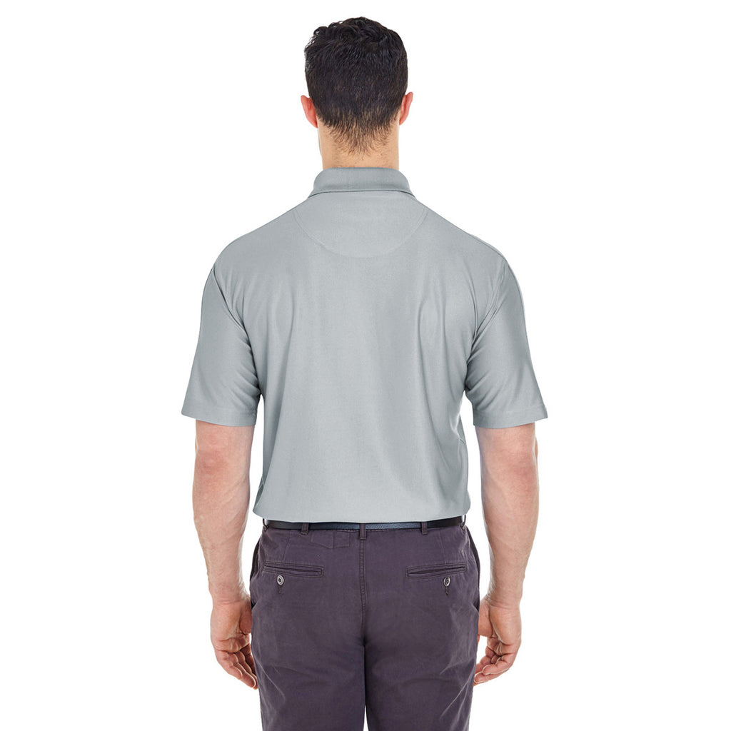 UltraClub Men's Grey Cool & Dry Elite Performance Polo