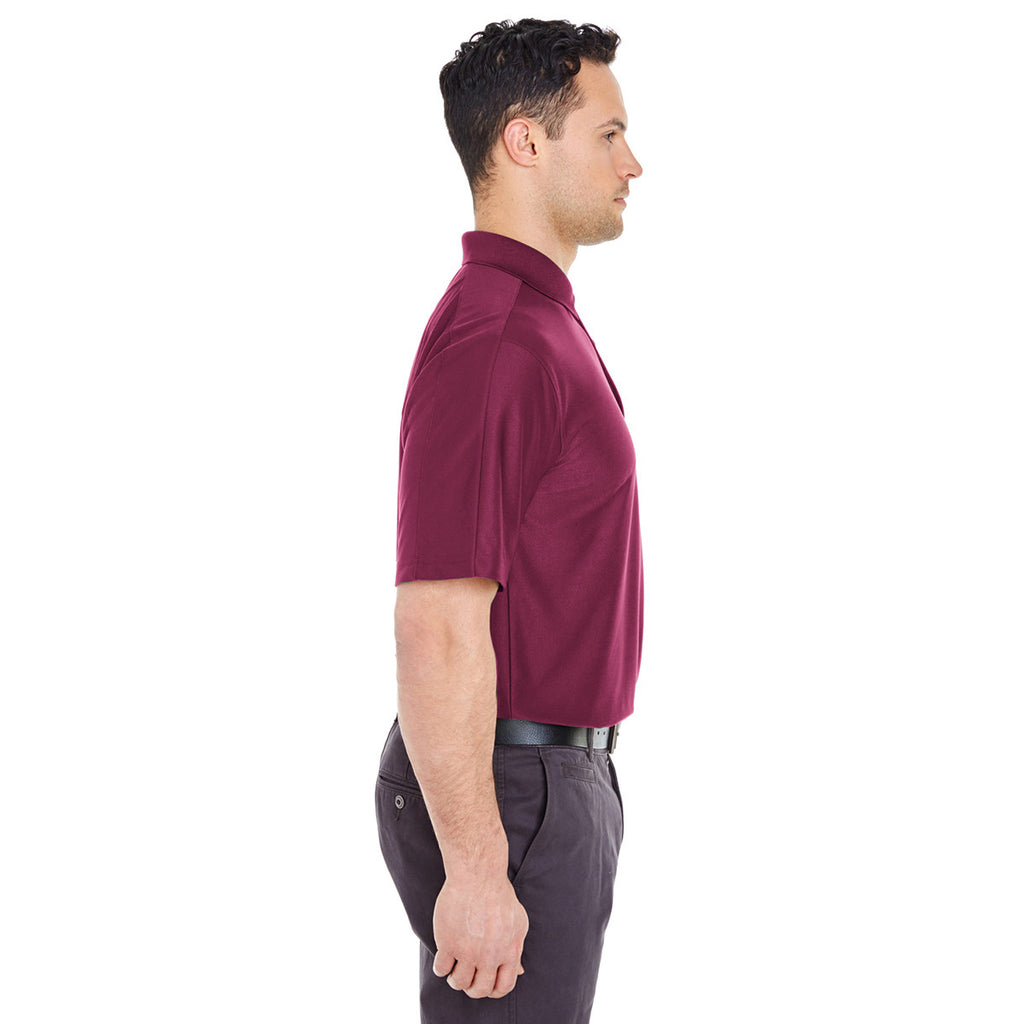 UltraClub Men's Maroon Cool & Dry Elite Performance Polo