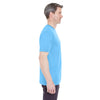 UltraClub Men's Columbia Blue Cool & Dry Sport Performance Interlock T-Shirt