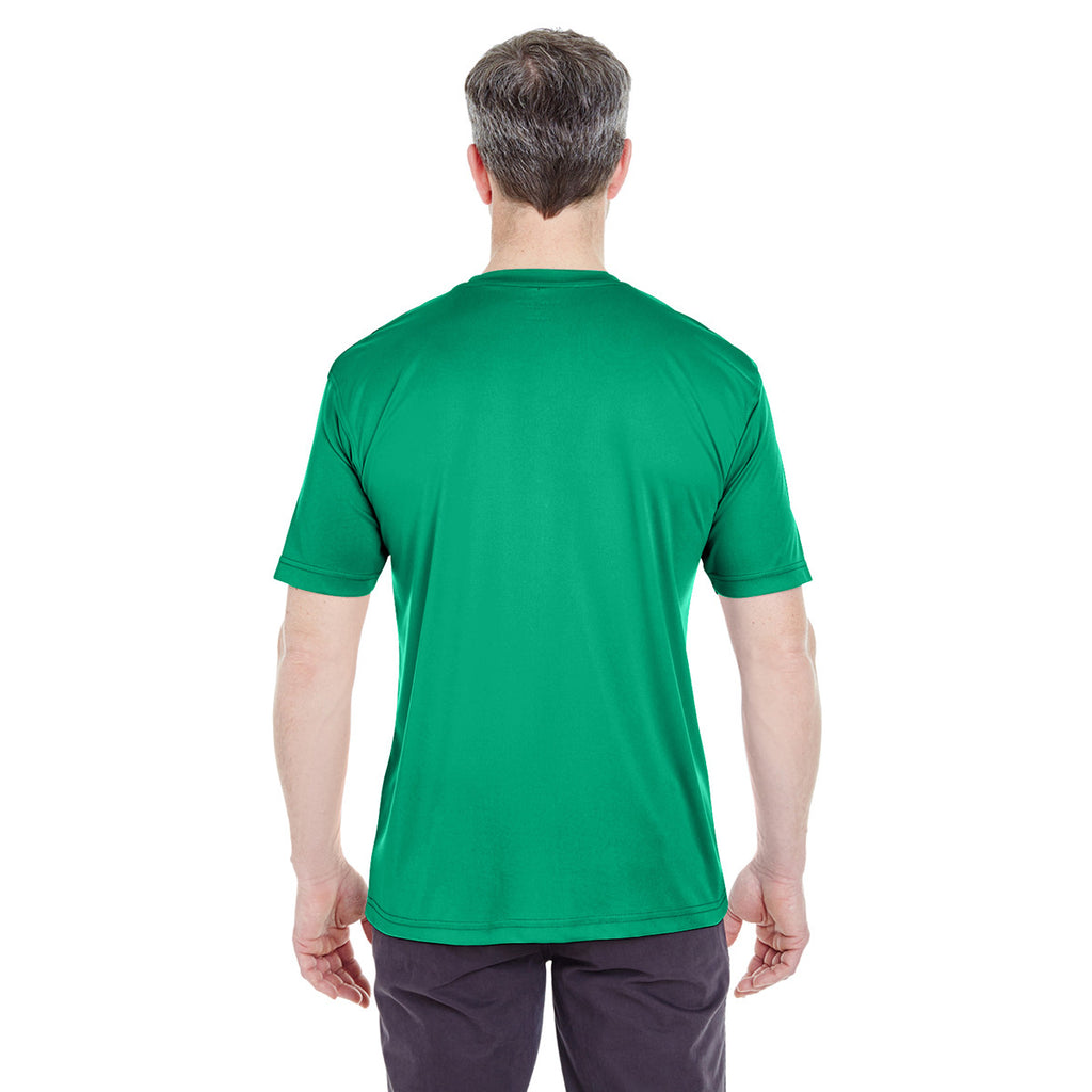 UltraClub Men's Kelly Cool & Dry Sport Performance Interlock T-Shirt