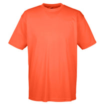 UltraClub Men's Orange Cool & Dry Sport Performance Interlock T-Shirt
