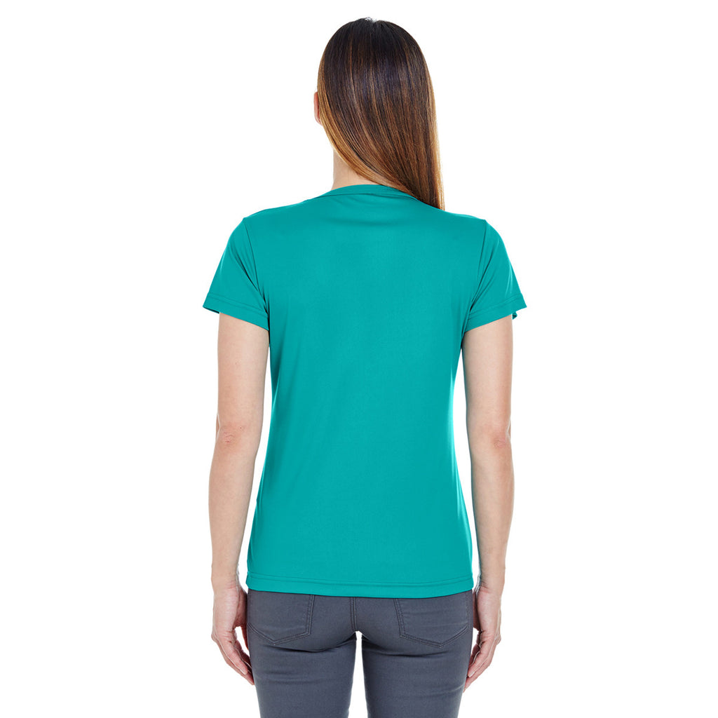 UltraClub Women's Jade Cool & Dry Sport Performance Interlock T-Shirt