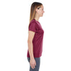 UltraClub Women's Maroon Cool & Dry Sport Performance Interlock T-Shirt