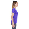 UltraClub Women's Purple Cool & Dry Sport Performance Interlock T-Shirt