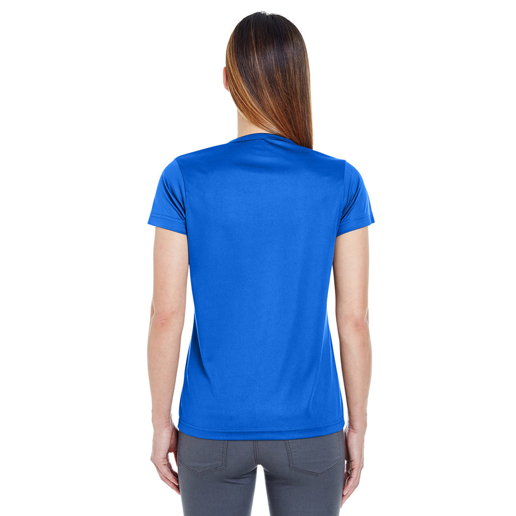 UltraClub Women's Royal Cool & Dry Sport Performance Interlock T-Shirt