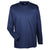 UltraClub Men's Navy Cool & Dry Sport Long-Sleeve Performance Interlock T-Shirt