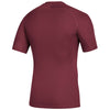 adidas Men's Collegiate Burgundy Alphaskin Short Sleeve Top