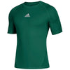 adidas Men's Dark Green Alphaskin Short Sleeve Top