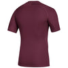 adidas Men's Maroon Alphaskin Short Sleeve Top