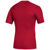 adidas Men's Power Red Alphaskin Short Sleeve Top