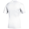 adidas Men's White Alphaskin Short Sleeve Top