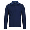 Landway Men's Navy/Slate Blue Klamath Waffle-Knit Fleece Pullover