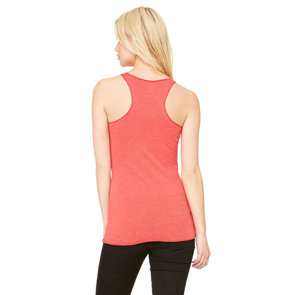 Bella + Canvas Women's Red Triblend Racerback Tank