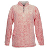 J. America Women's Fire Coral Heather Epic Sherpa Quarter-Zip