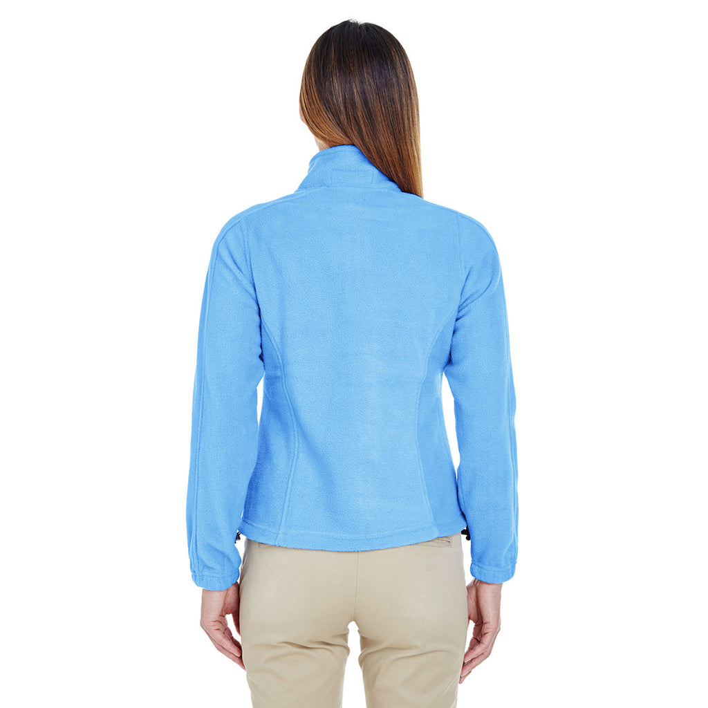 UltraClub Women's Carolina Blue Iceberg Fleece Full-Zip Jacket