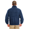 UltraClub Men's Navy Iceberg Fleece Full-Zip Jacket