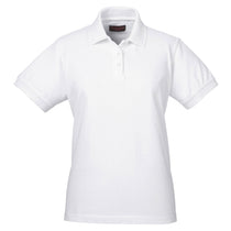 UltraClub Women's White Classic Pique Polo