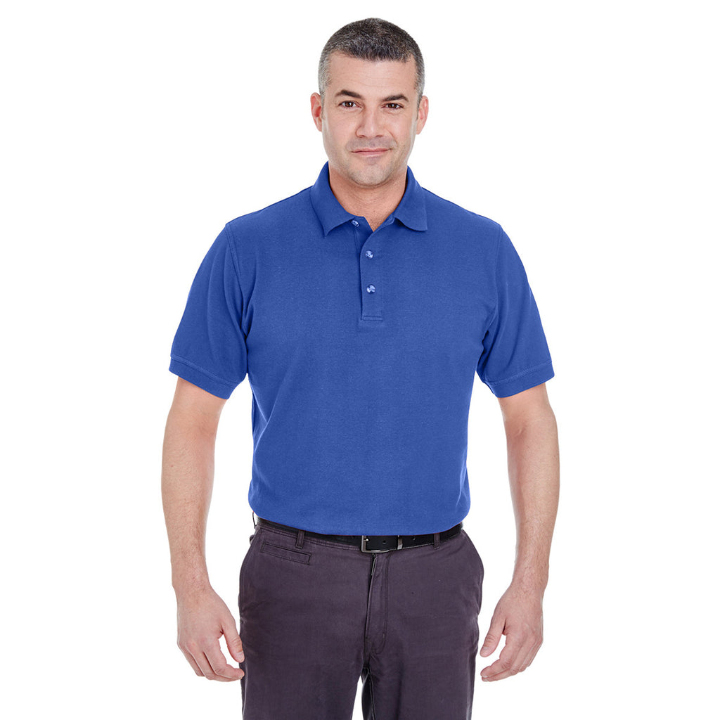 UltraClub Men's Royal Classic Pique Polo