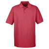 UltraClub Men's Cardinal Whisper Pique Polo