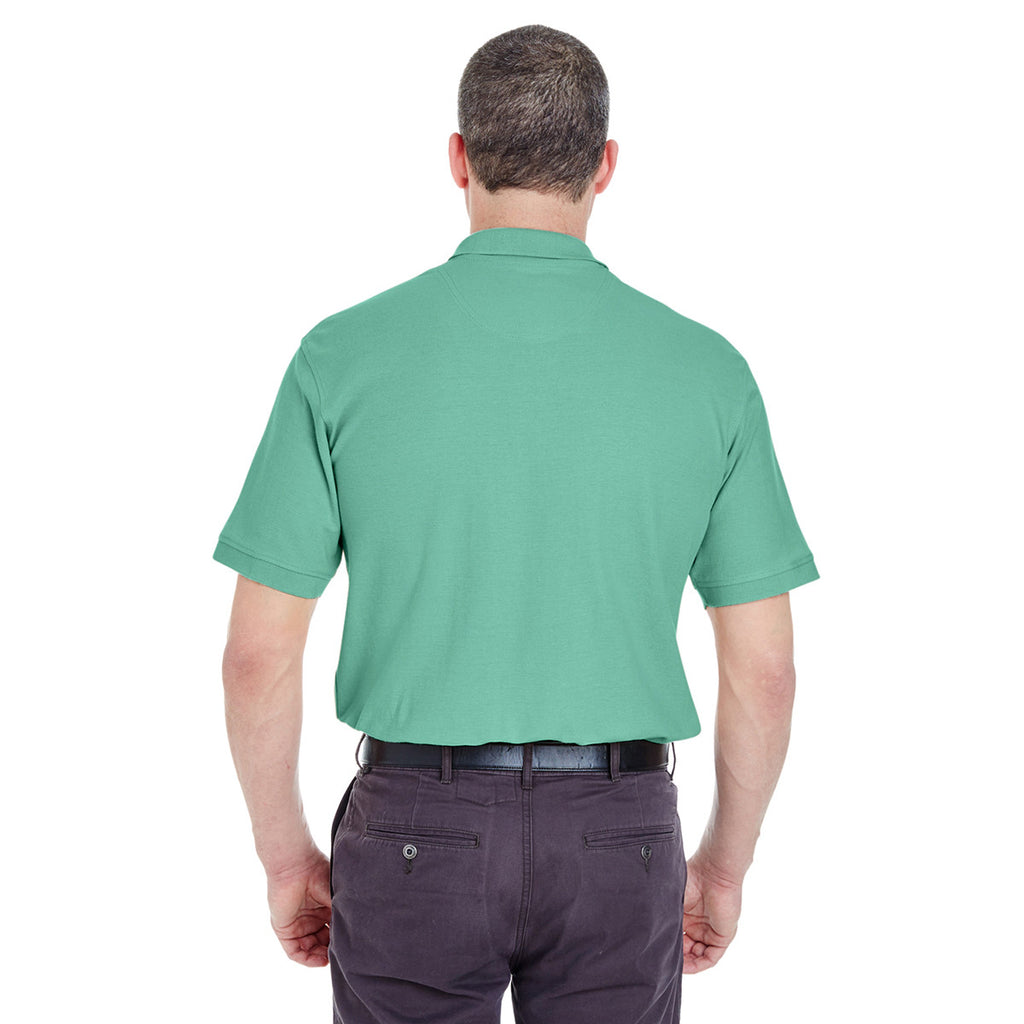 UltraClub Men's Leaf Whisper Pique Polo