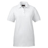 UltraClub Women's White Whisper Pique Polo