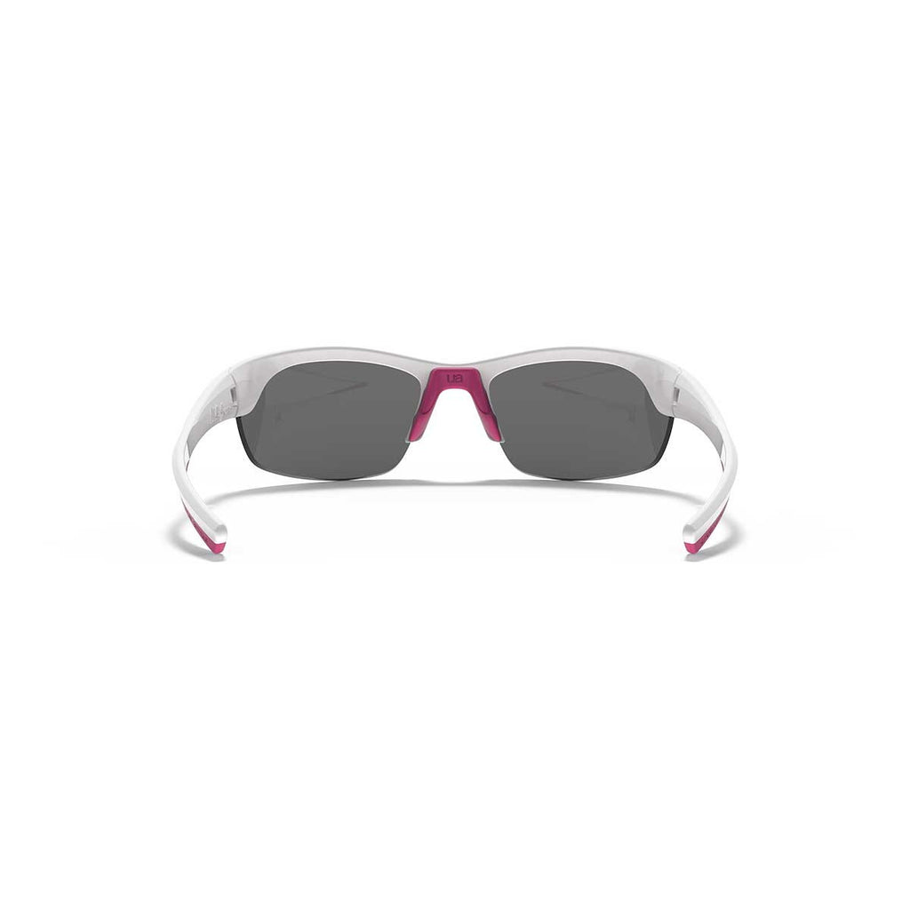 Under Armour Women's Shiny White UA Marbella With Grey Mirror Lens