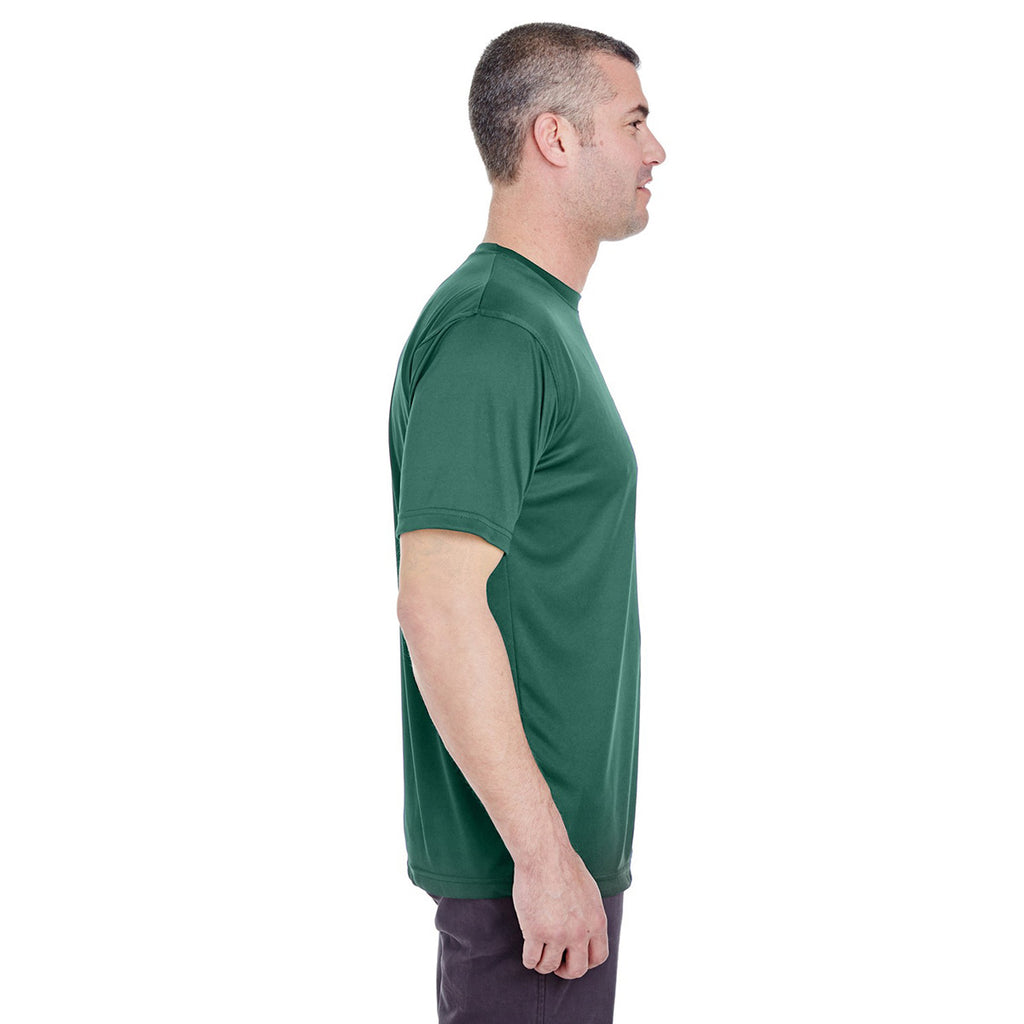 UltraClub Men's Forest Green Cool & Dry Basic Performance T-Shirt