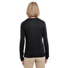 UltraClub Women's Black Cool & Dry Performance Long-Sleeve Top