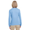 UltraClub Women's Columbia Blue Cool & Dry Performance Long-Sleeve Top