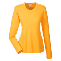 UltraClub Women's Gold Cool & Dry Performance Long-Sleeve Top