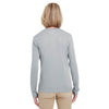 UltraClub Women's Grey Cool & Dry Performance Long-Sleeve Top