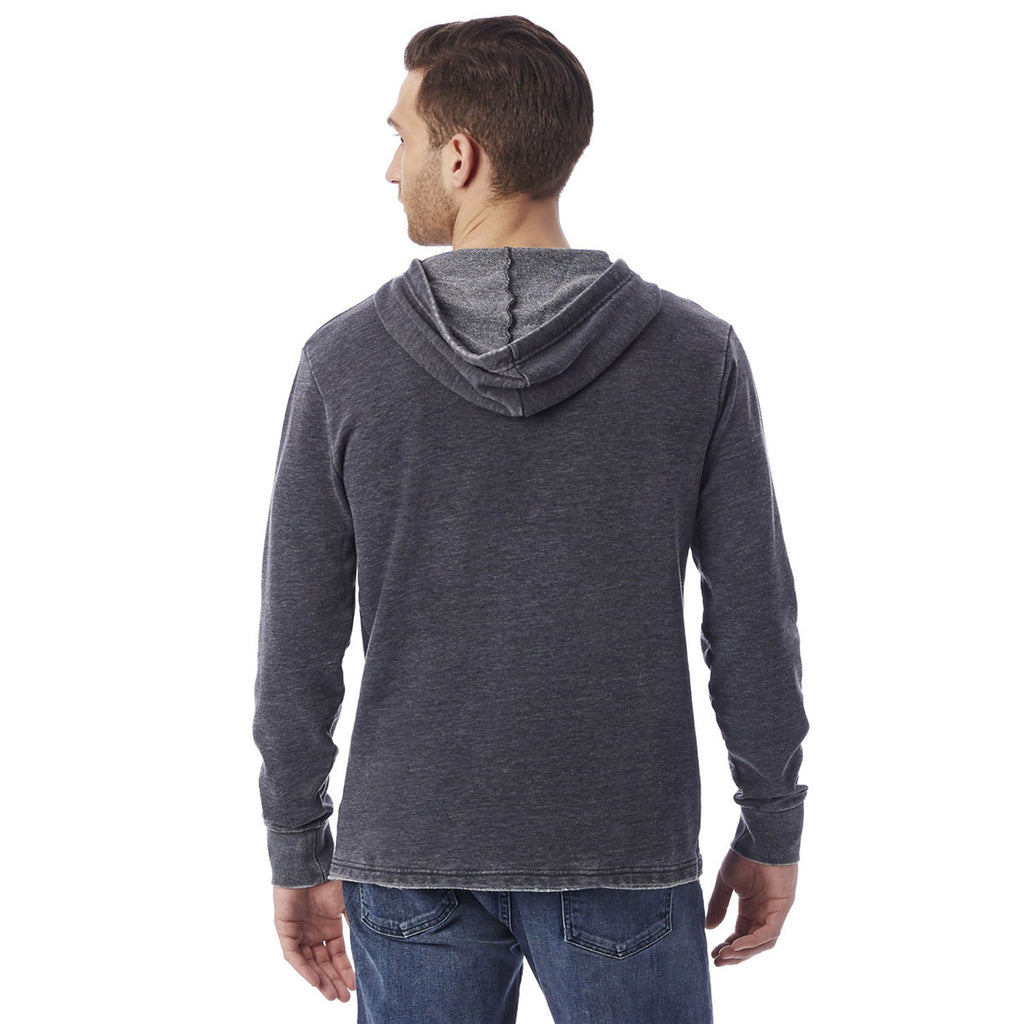 Alternative Men's Washed Black School Yard Hoodie