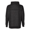 J. America Women's Black Melange Fleece Cowlneck Pullover