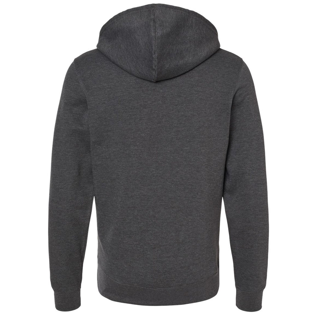 J. America Men's Charcoal Heather BTB Fleece Hooded Sweatshirt