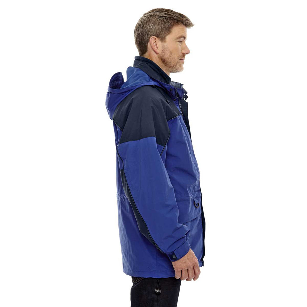 North End Men's Royal Cobalt 3-in-1 Two-Tone Parka