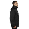 North End Men's Black 3-in-1 Parka with Dobby Trim