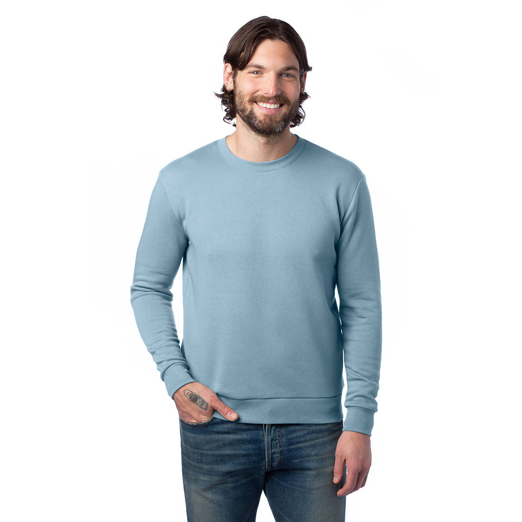 Alternative Apparel Unisex Light Blue Eco-Cozy Fleece Sweatshirt