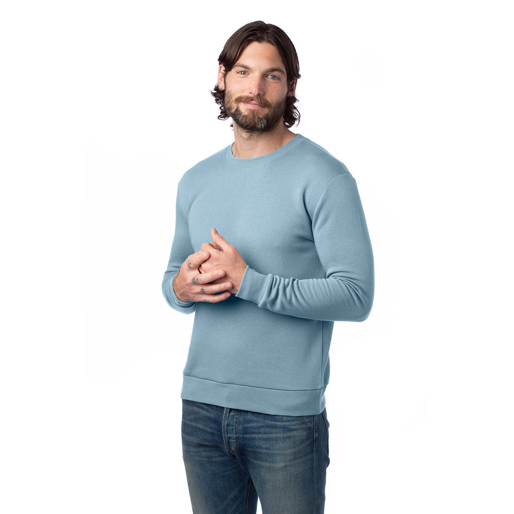 Alternative Apparel Unisex Light Blue Eco-Cozy Fleece Sweatshirt