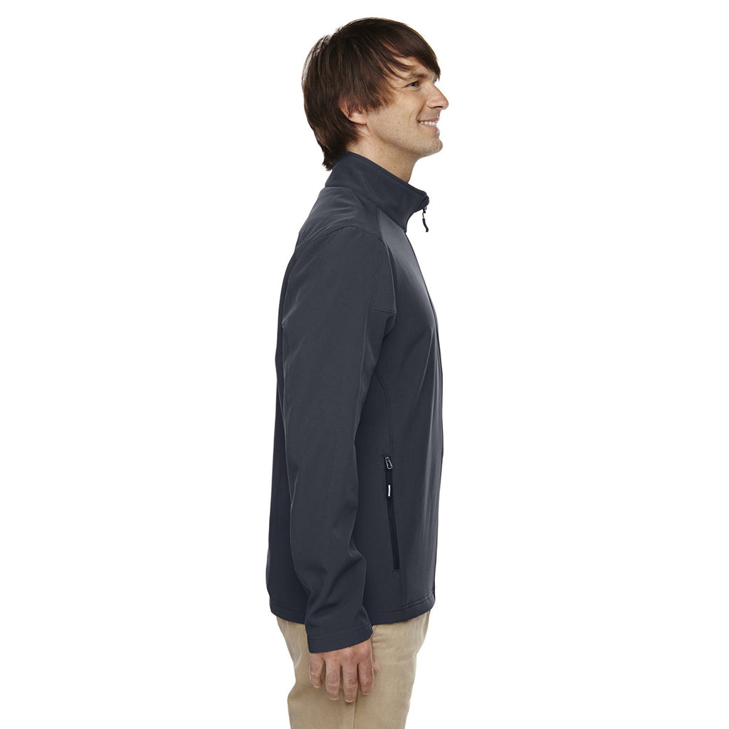 Core 365 Men's Carbon Cruise Two-Layer Fleece Bonded Soft Shell Jacket