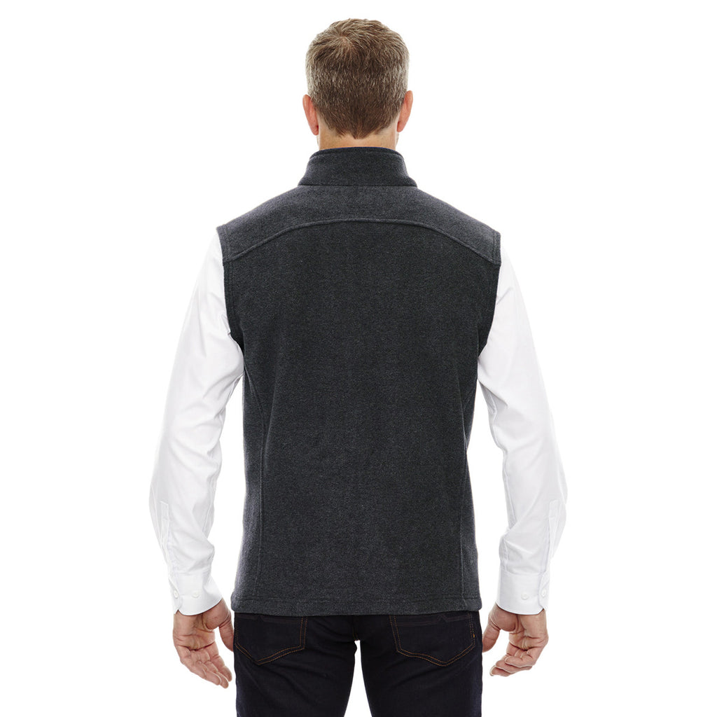 Core 365 Men's Heather Charcoal Journey Fleece Vest