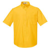 Core 365 Men's Campus Gold Optimum Short-Sleeve Twill Shirt