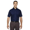 Core 365 Men's Classic Navy Optimum Short-Sleeve Twill Shirt