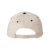 Valucap Khaki/Navy Five-Panel Twill Cap