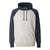 J. America Men's Oatmeal Heather/Vintage Navy Heather Vintage Heather Hooded Sweatshirt