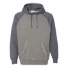 J. America Men's Smoke Heather/Vintage Navy Heather Vintage Heather Hooded Sweatshirt