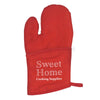 Hit Red Quilted Cotton Canvas Oven Mitt