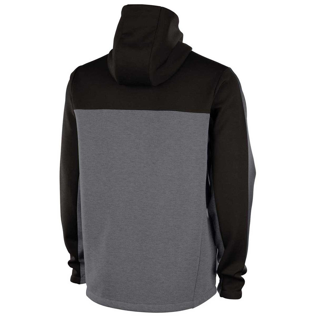 Charles River Men's Black/Grey Seaport Full Zip Hoodie